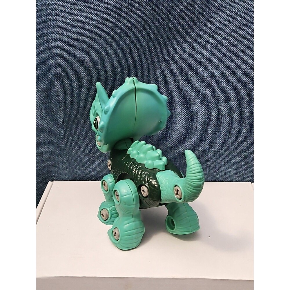 Take Apart Dinosaur Triceratops Figure Only | Green DIY Building Toy - Picture 5 of 16